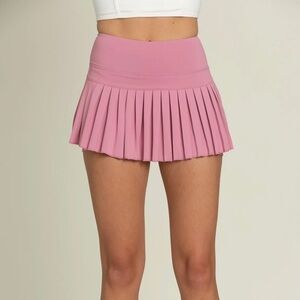 Gold Hinge Pleated Tennis Skirt